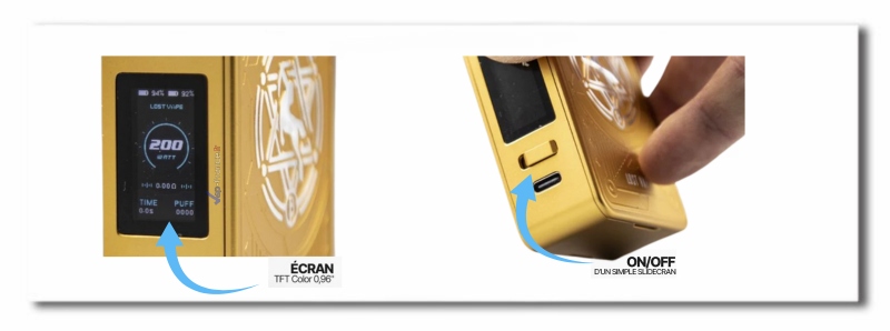 cigarette-electronique-batterie-centaurus-m200-golden-knight-utilisation-lost-vape-vap-france